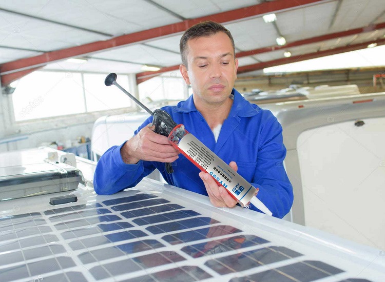 تطبيق غراء الختم الكهروضوئي للطاقة الشمسية